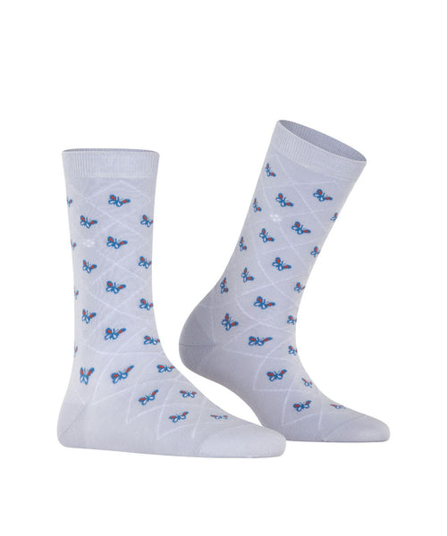 Burlington Sock Butterflies | Blue