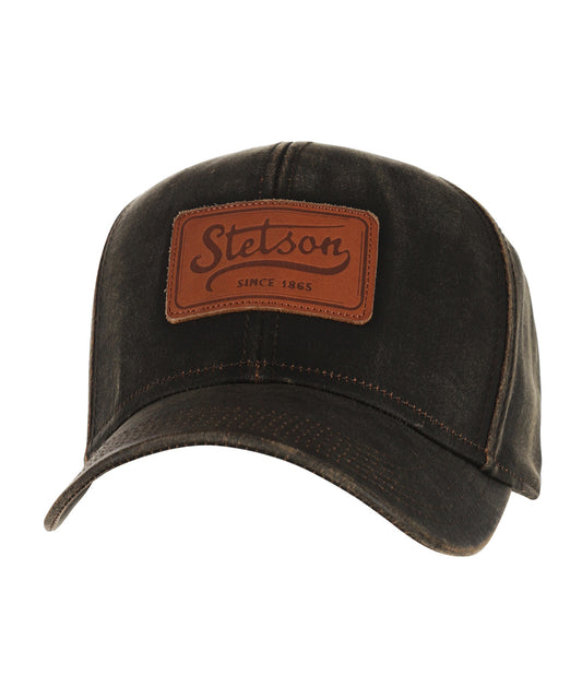 Stetson Baseball Cap CO/PES Leather Patch | Brown