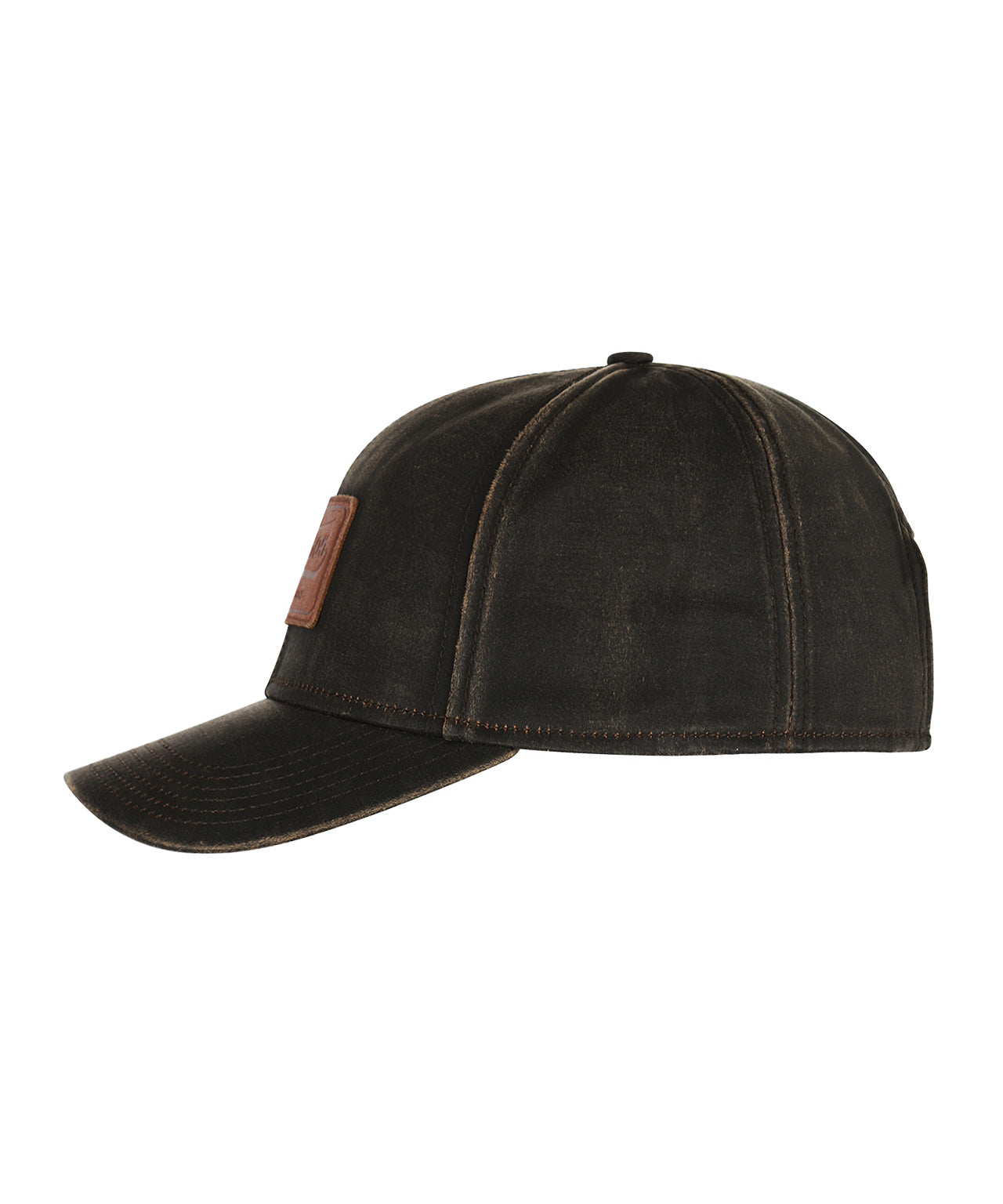 Stetson Baseballkappe mit Lederpatch | Braun