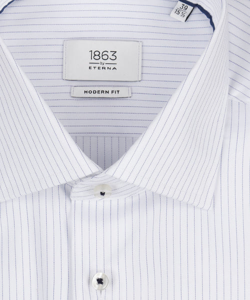 Eterna Overhemd Dubbele Manchet | Blauw