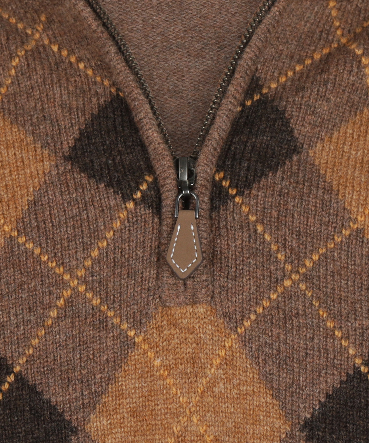 Alan Paine Turtle Zipper | Brown