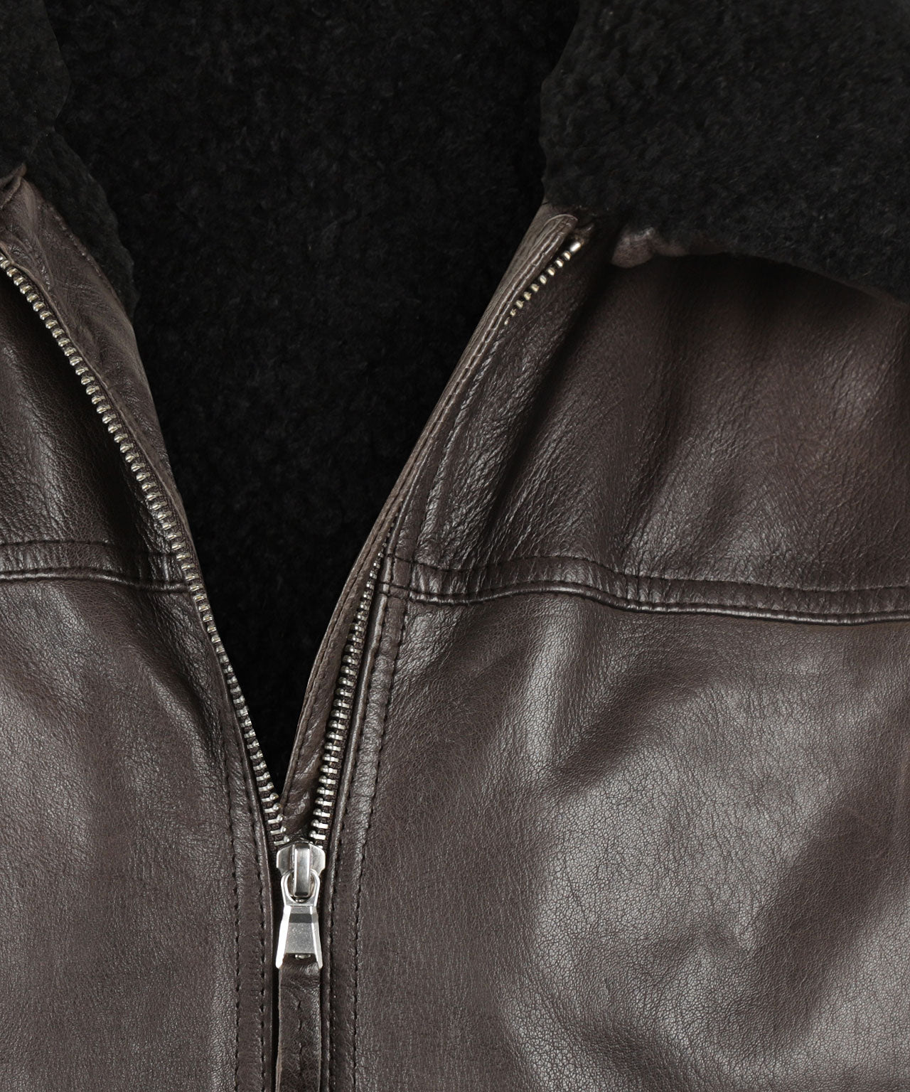 Wellington Leder-Pilotenjacke Belen | Braun