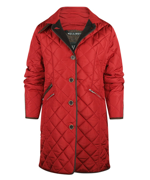 Wellington Quilted Jacket Women's | Red
