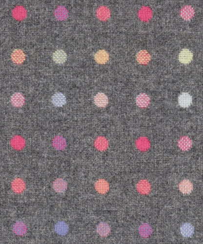 Karostoff aus Lammwolle, 140 x 180 cm | Grau