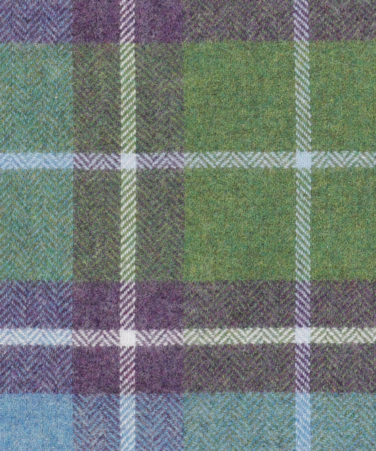 Karostoff aus Lammwolle, 140 x 180 cm | Grün