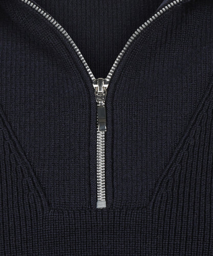 Saint James Zip Sweater Women's Sallanches | Navy Blue
