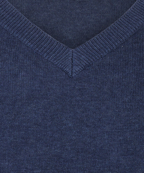 Pullover Dames V-Hals | Denim Blauw