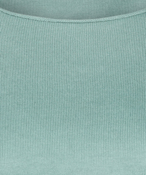 Basic ladies pullover cotton mix | Green