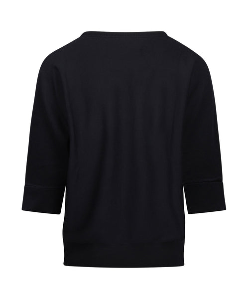 Losvallende Batwing Dames Pullover | Navy Blauw