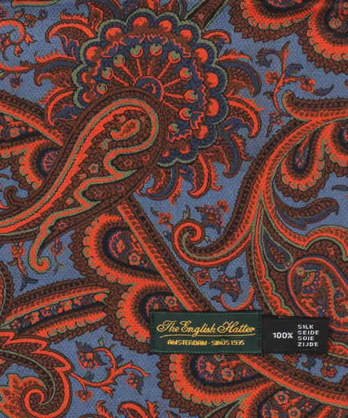 Zijden Sjaal met Paisleyprint | Rood