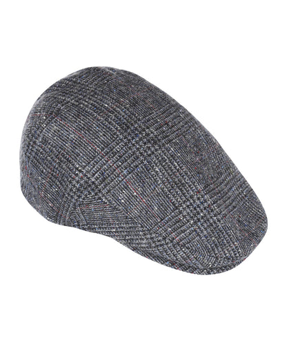Klassieke Cap | Blauw Grijs Tweed