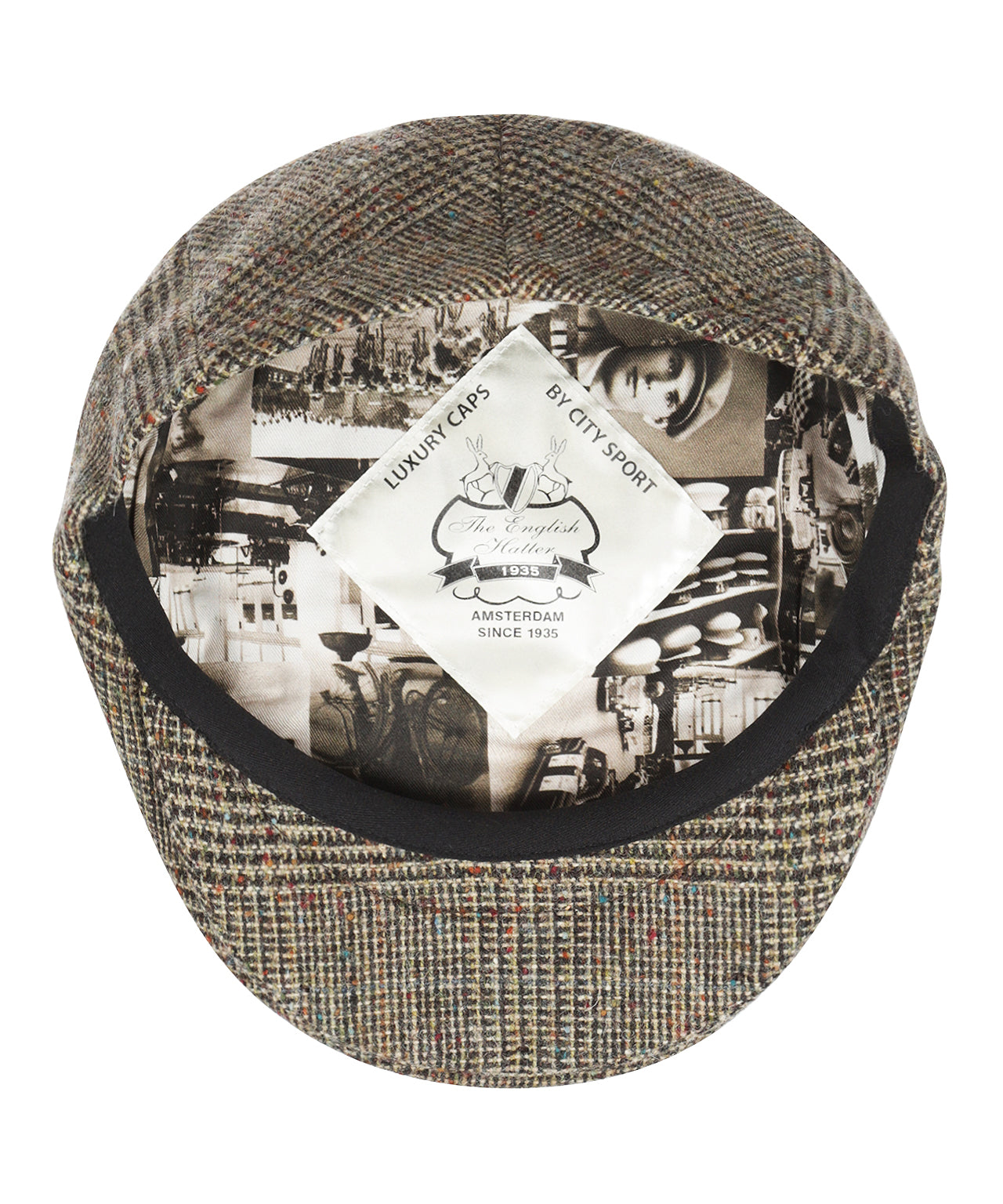 Klassieke Cap | Beige Bruin Tweed