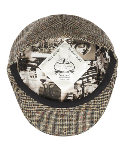 Klassieke Cap | Beige Bruin Tweed