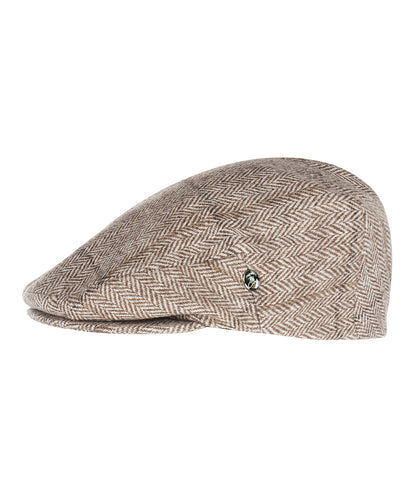 Klassieke Cap | Beige Wit Houndstooth