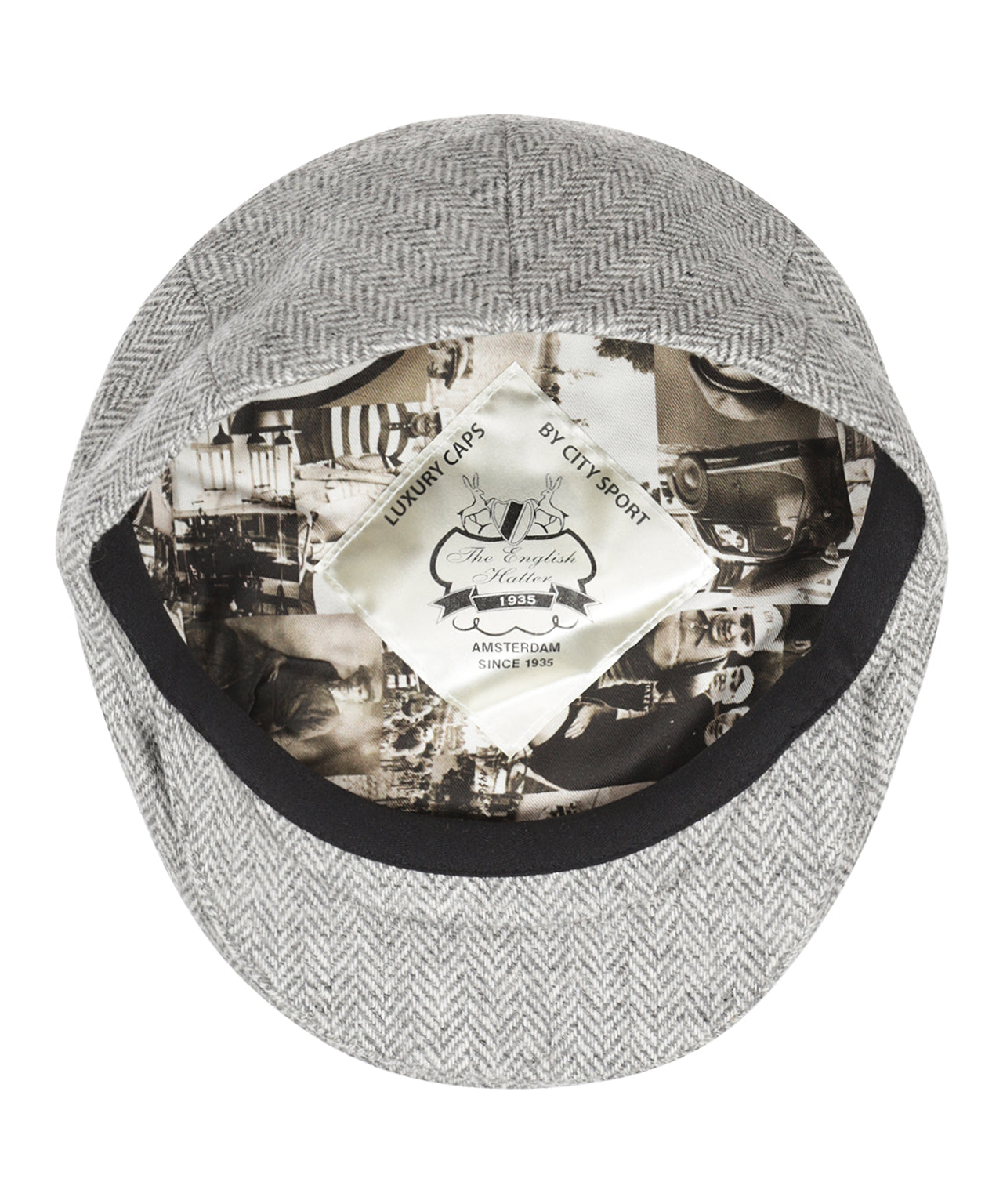 Klassieke Cap | Grijs Wit Houndstooth