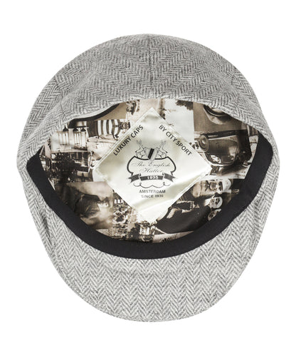 Klassieke Cap | Grijs Wit Houndstooth