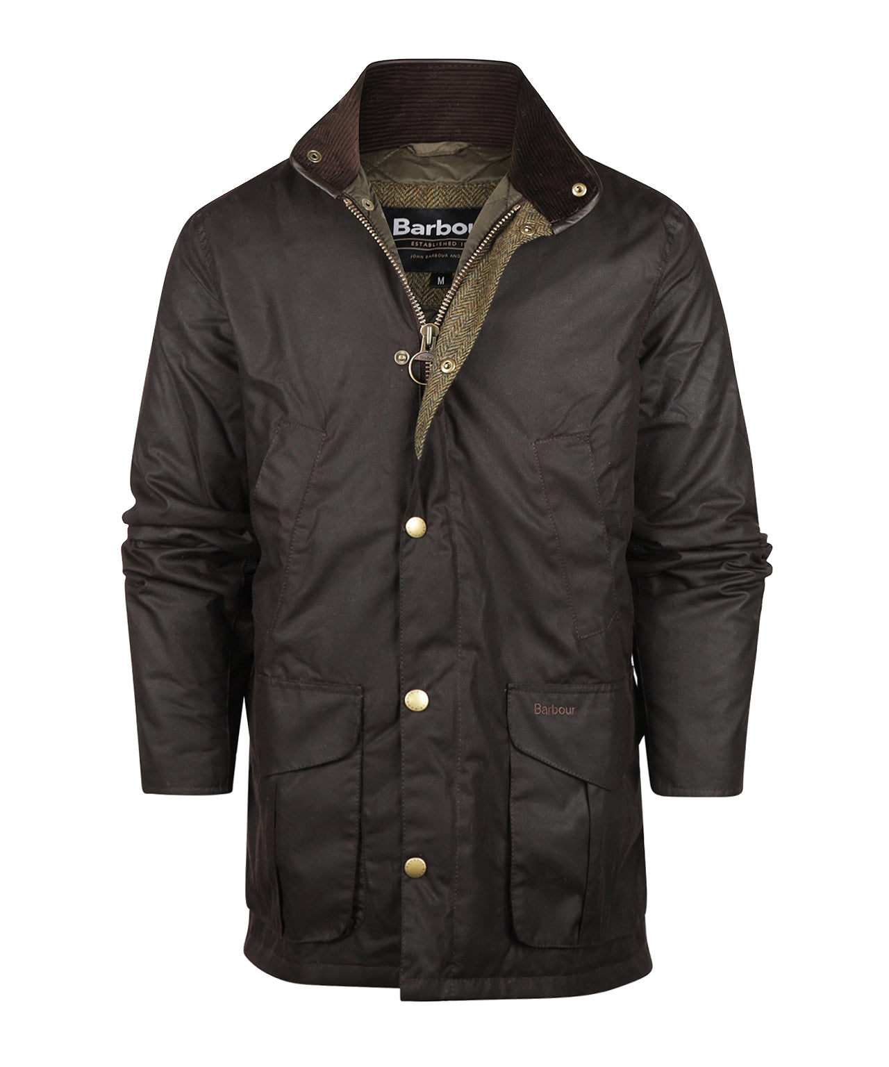Barbour Jacke Hereford Wax | Braun