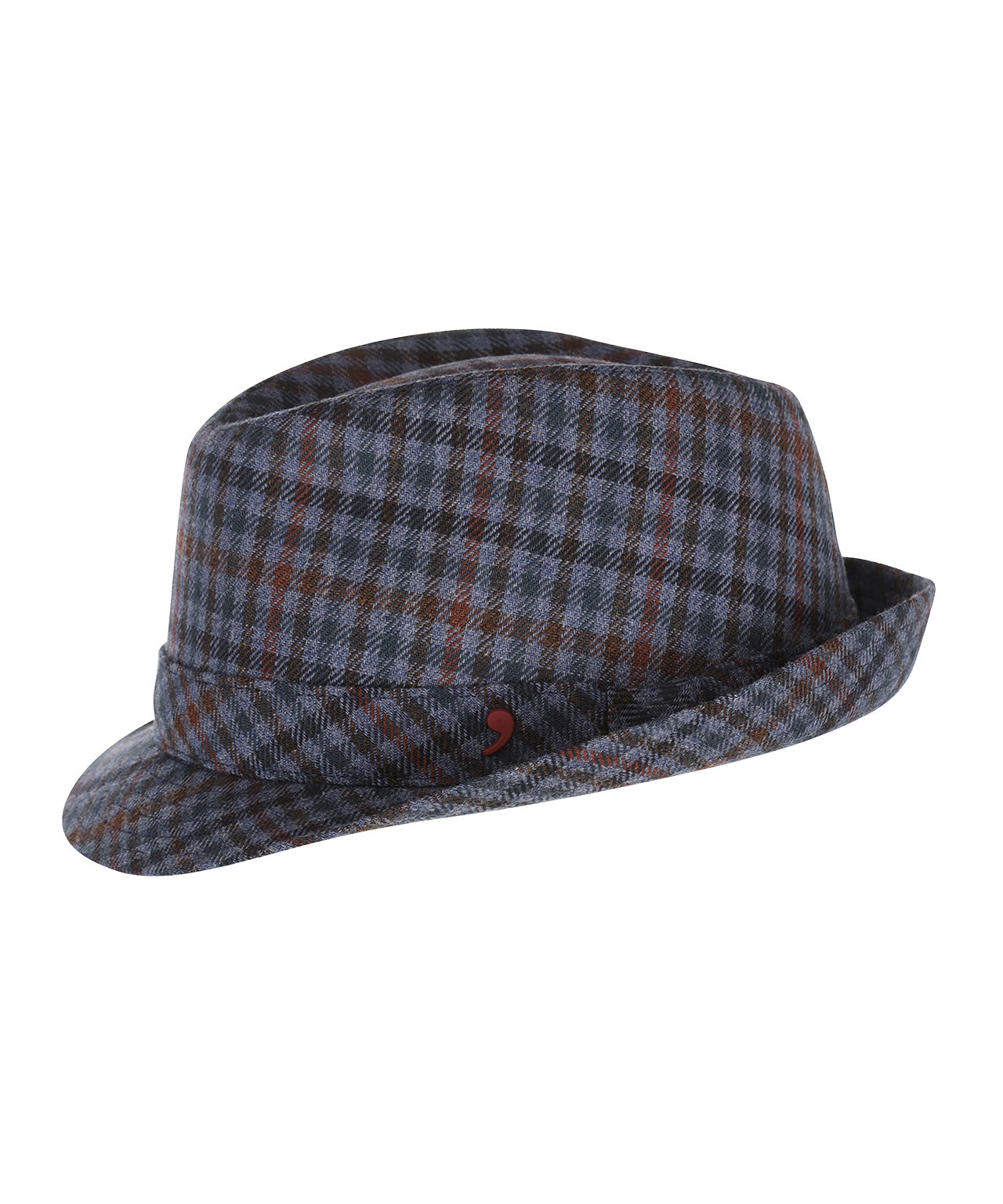 Trilby-Hut kariert | Blau