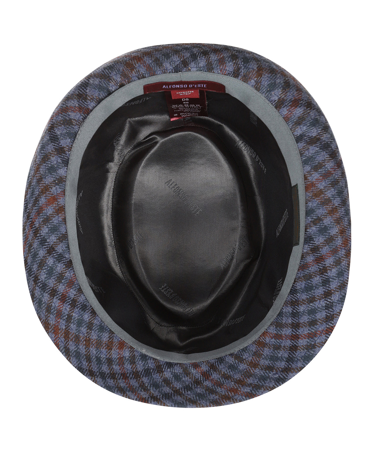 Trilby-Hut kariert | Blau