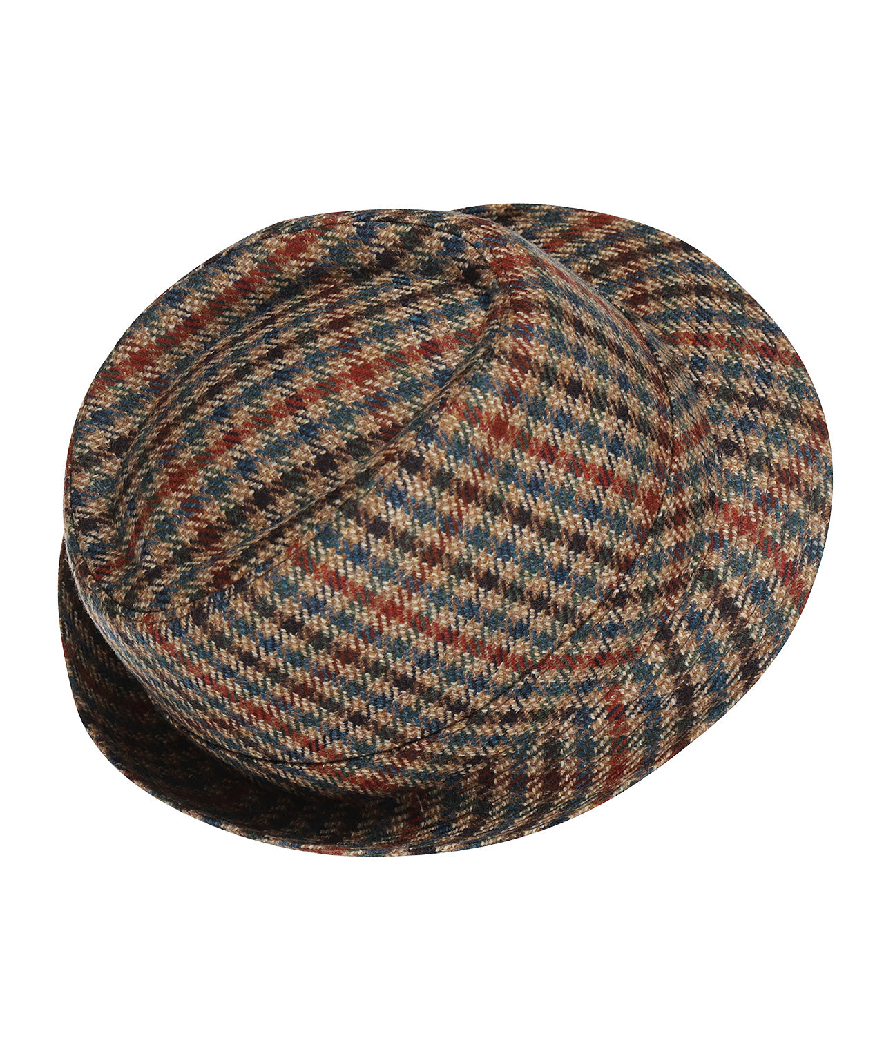 Trilby Hoed Ruit | Beige Rood Ruit