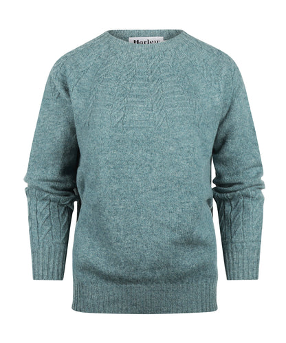 Harley of Scotland Women's Crew Neck Sweater | Green