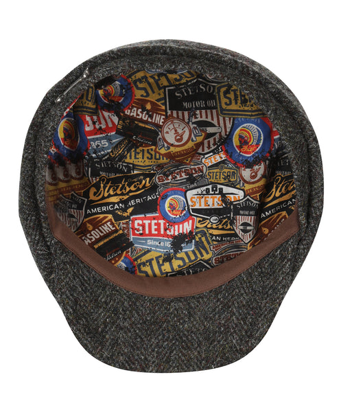 Stetson Hatteras Herringbone Harris Tweed Garage Theme | Green