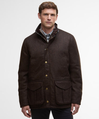 Barbour Hereford Tweed-Wolljacke | Braun