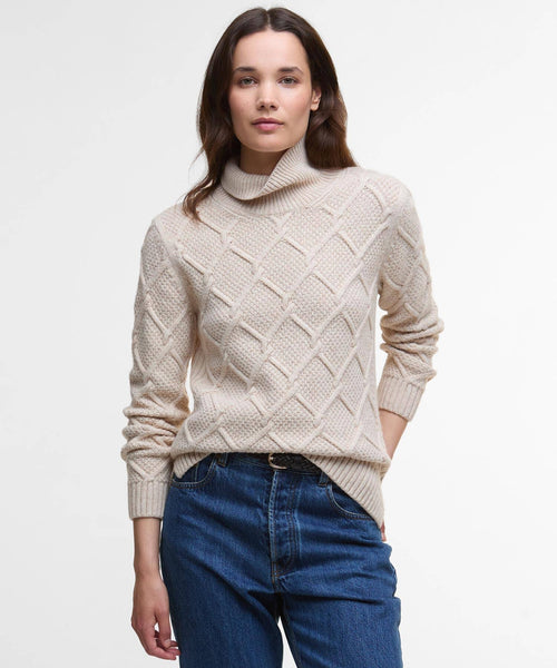 Barbour Burne Turtleneck Women | Beige