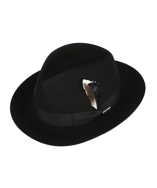 Stetson Fedora Wool Felt | Black