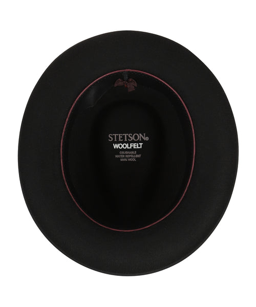 Stetson Fedora Woolfelt Suede | Black