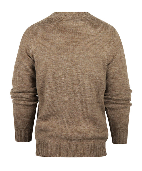 Harley of Scotland Crew Neck Sweater | Brown