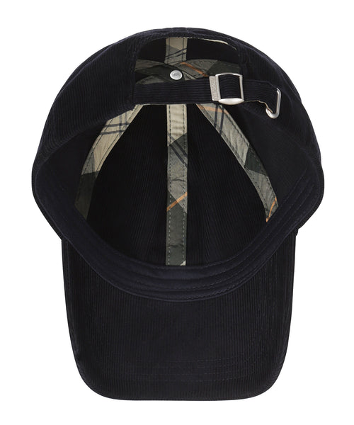 Barbour Bayfield Cord Cap | Navy Blue
