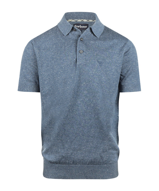 Barbour Muston Leinenmischpolo | Denimblau