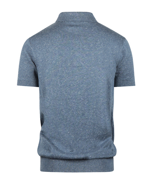Barbour Muston Leinenmischpolo | Denimblau
