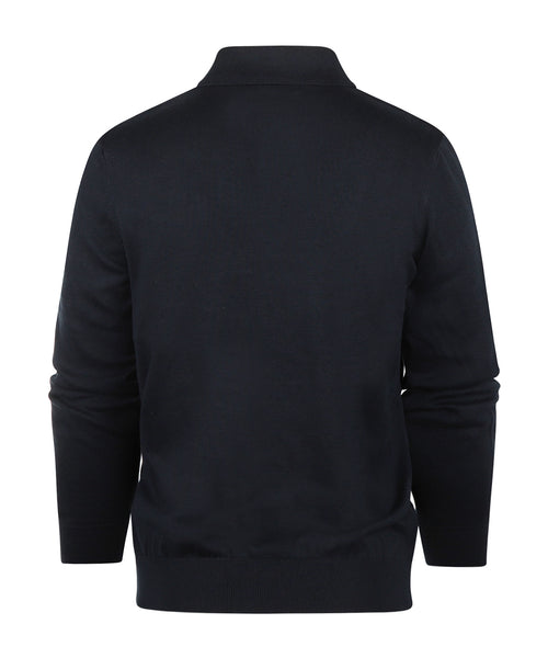 Barbour Pima Cotton Knitted Polo | Navy Blue