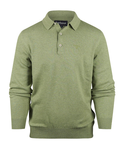 Pima Cotton Knitted Polo | Laurel Green