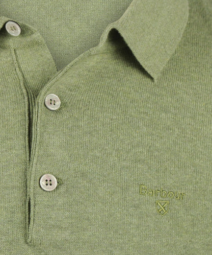Pima Cotton Knitted Polo | Laurel Green