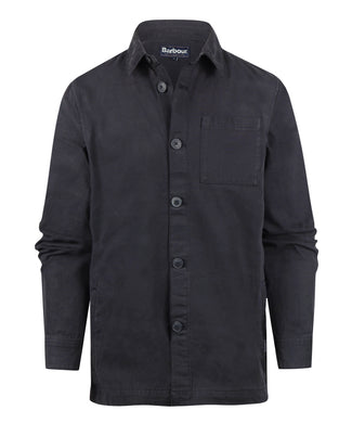 Barbour Regular Washed Overshirt | Navy Blue