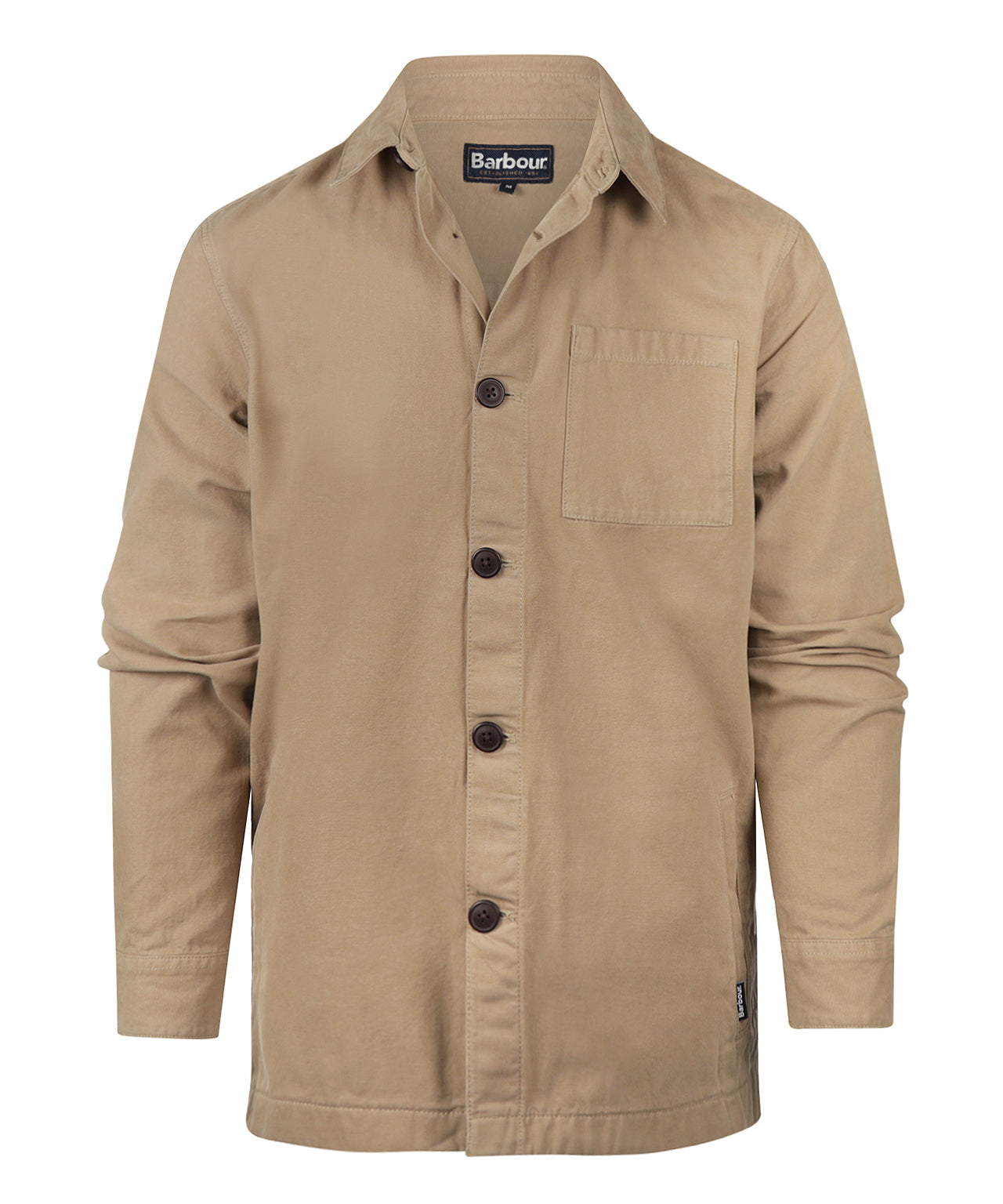 Regular Washed Overshirt | Washed Stone