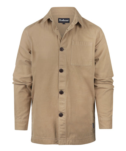 Regular Washed Overshirt | Washed Stone