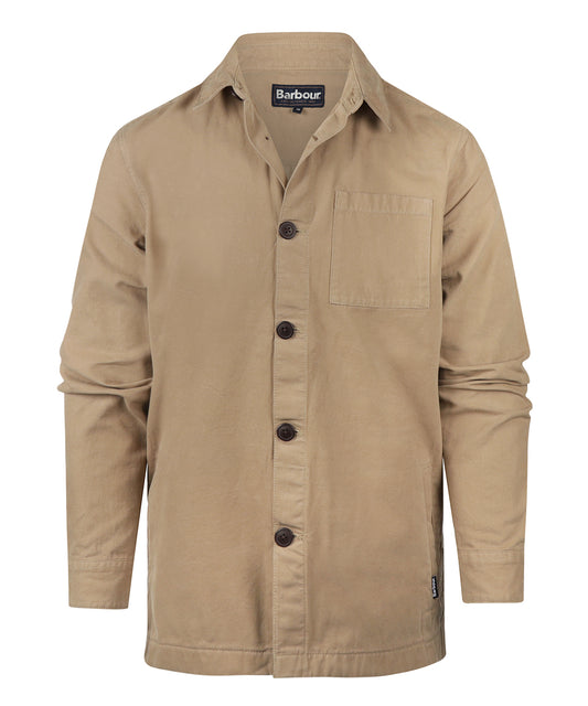 Regular Washed Overshirt | Washed Stone