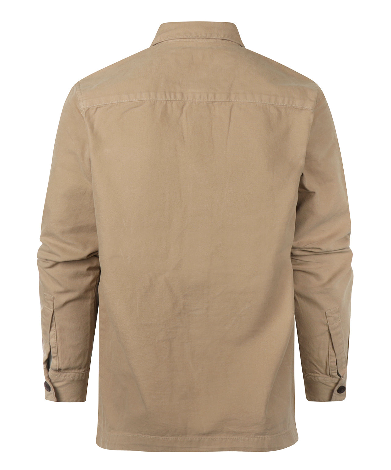 Regular Washed Overshirt | Washed Stone