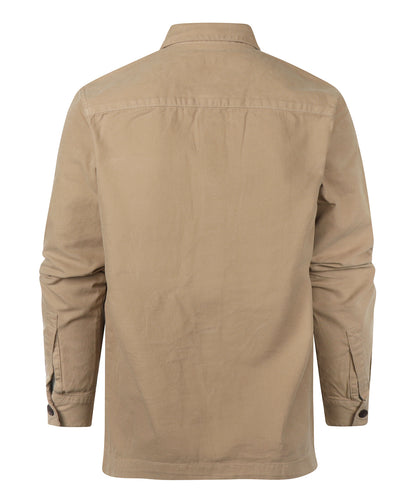 Regular Washed Overshirt | Washed Stone