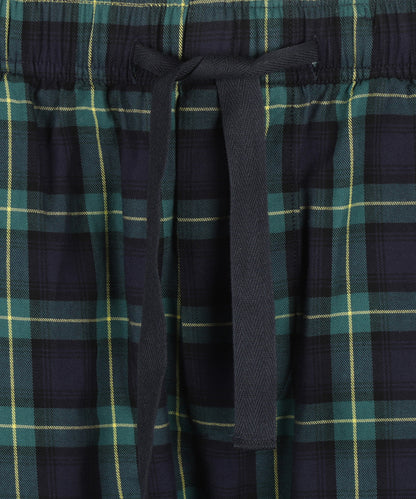 Pyjama  broek flannel 90 Years | Groen Navy Tartan
