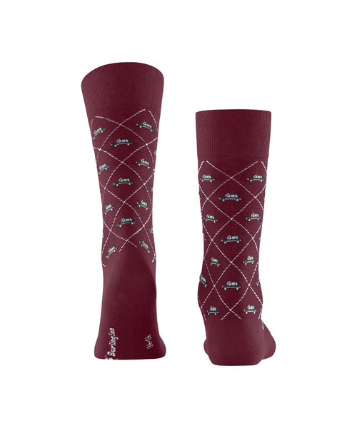 Burlington Socks Black Cab | Red