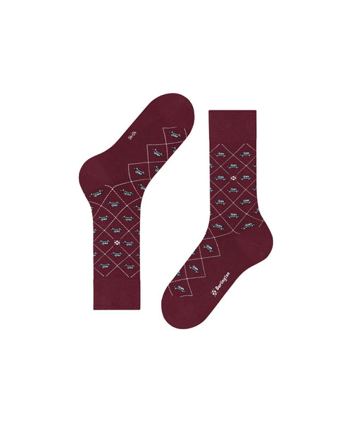 Burlington Socks Black Cab | Red