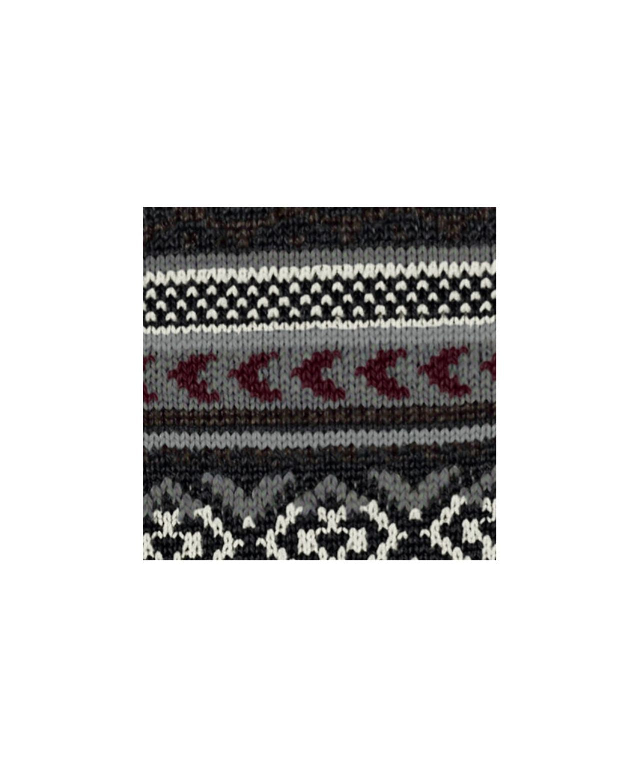 Burlington Fair Isle Socke | Schwarz