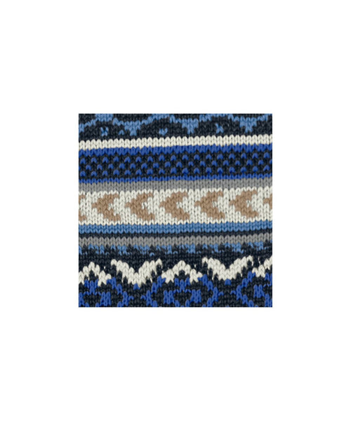 Burlington Fair Isle Sock | Blue