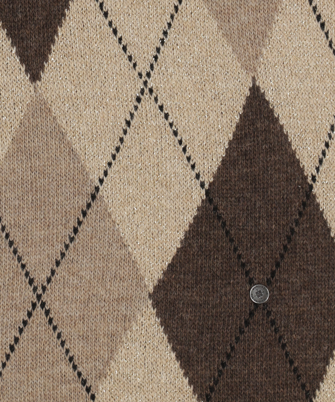 Brit Chic Dames Sjaal | Sand/Brown diamond check