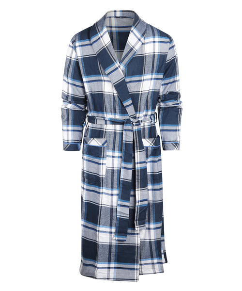 Dressing Gown Cotton | Blue
